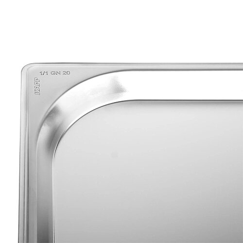 Kapp GN 1/1-20 mm Paslanmaz Çelik Standart Gastronorm Küvet - 5