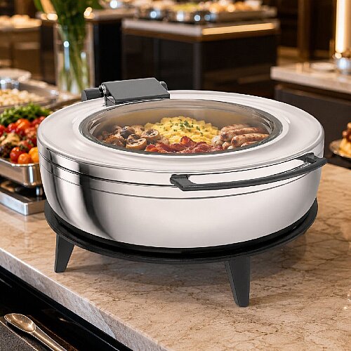 Kapp GN 1/1 Titan Chafing Dish, 5.7 L, Elektrikli, Siyah - 5