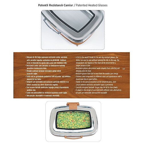 Kapp GN 1/1 Titan Chafing Dish, 9 L, Ahşap - 3