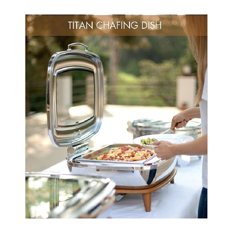 Kapp GN 1/1 Titan Chafing Dish, 9 L, Ahşap - Kapp