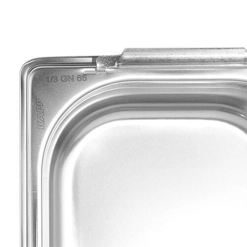 Kapp GN 1/3-65 mm Paslanmaz Çelik Saplı Gastronorm Küvet - 3