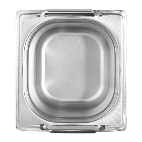 Kapp GN 1/6-100 mm Paslanmaz Çelik Saplı Gastronorm Küvet - 4