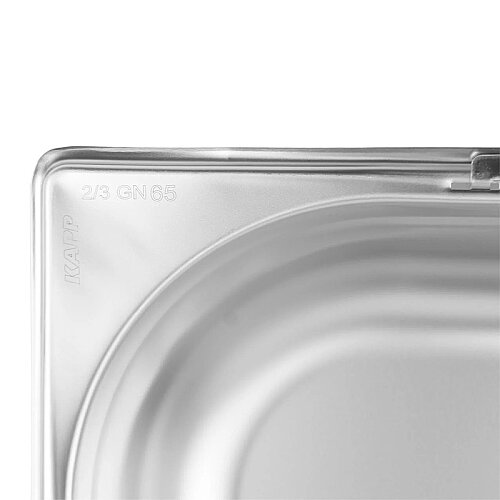 Kapp GN 2/3-65 mm Paslanmaz Çelik Saplı Gastronorm Küvet - 4