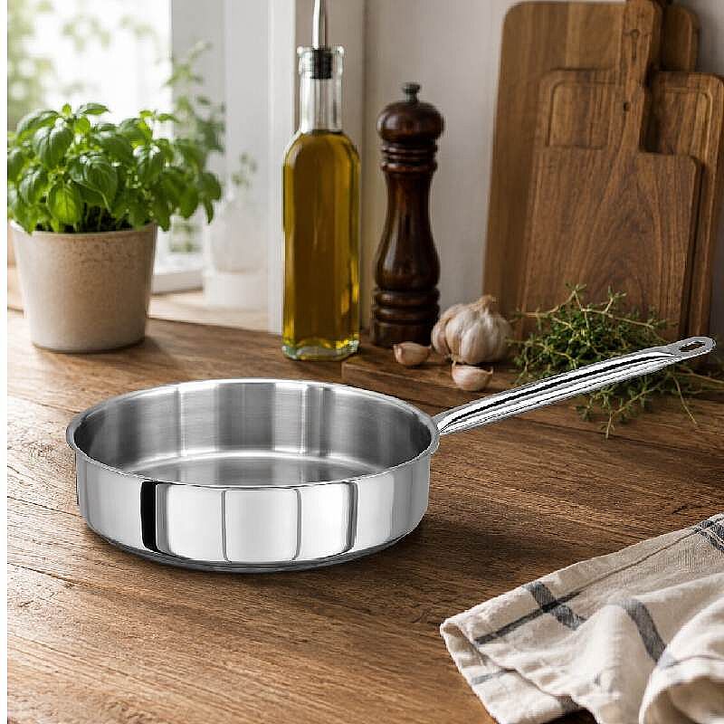Kapp İndüksiyon Uyumlu Çelik Derin Balık Tava, 20x5 cm, 1.6 L - Kapp