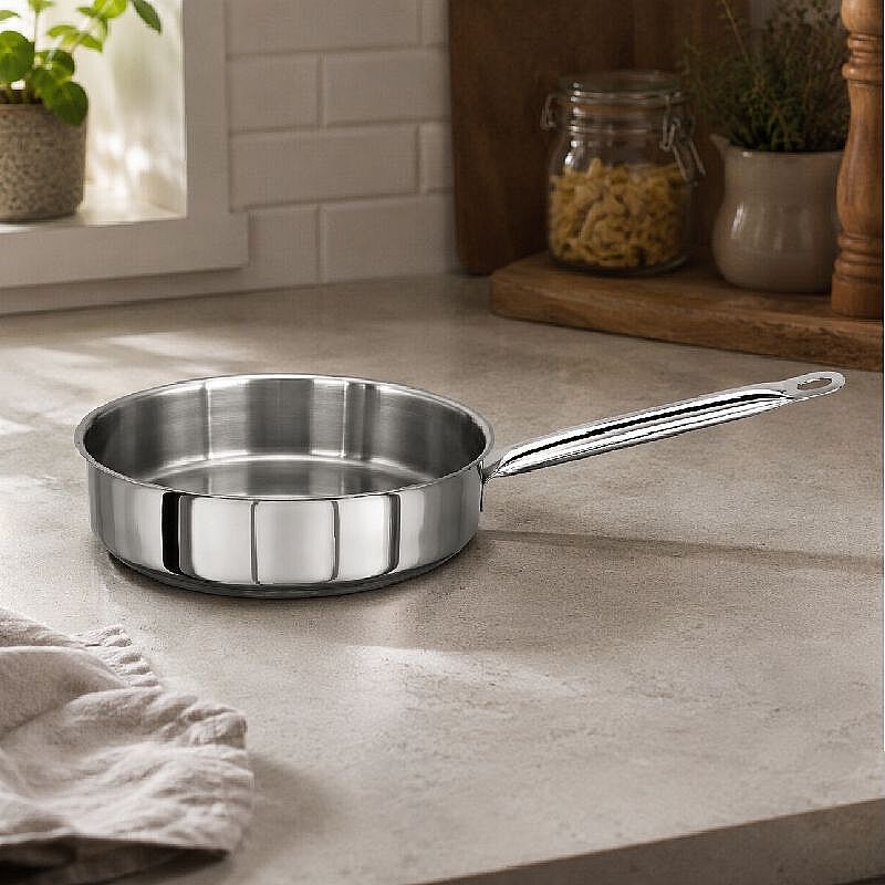 Kapp İndüksiyon Uyumlu Çelik Derin Balık Tava, 28x8 cm, 3.7 L - Kapp