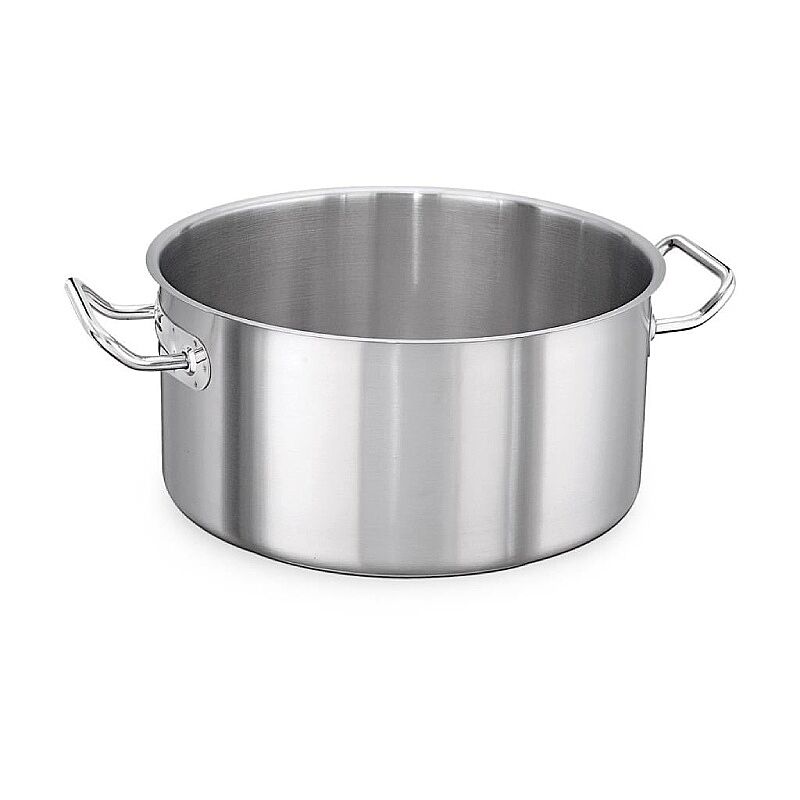 Kapp İndüksiyon Uyumlu Kapaksız Orta Sığ Çelik Silindirik Tencere, 24x10.5 cm, 5 L - Kapp