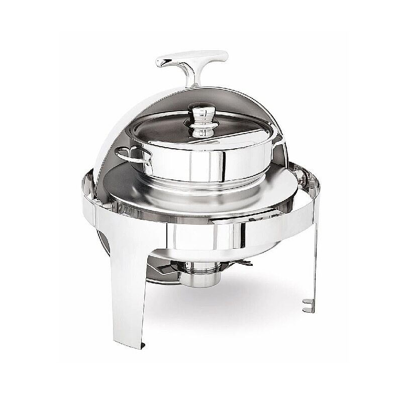 Kapp Klasik Çorbalık Roll Top Chafing Dish, 6 L, Jel Yakıtlı+Elektrikli - Kapp