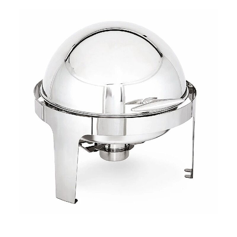 Kapp Klasik Yuvarlak Roll Top Chafing Dish, 6 L, Jel Yakıtlı+Elektrikli - Kapp