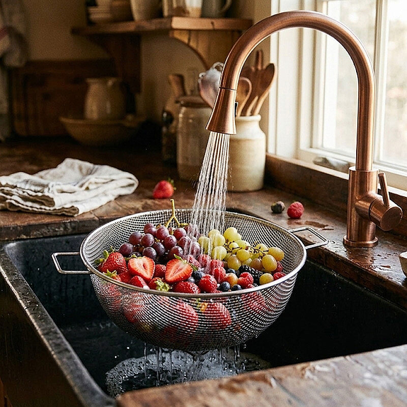 Kapp Paslanmaz Çelik Tencere Süzgeci, 60x20 cm - Kapp