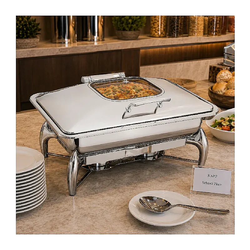 Kapp Premium Serisi GN 1/1 Chafing Dish, 9 L, Elektrikli - Kapp