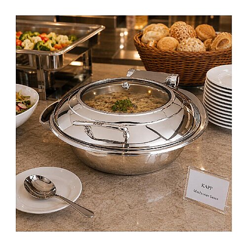 Kapp Premium Serisi Yuvarlak Chafing Dish, 6 L, Elektrikli - Kapp (1)