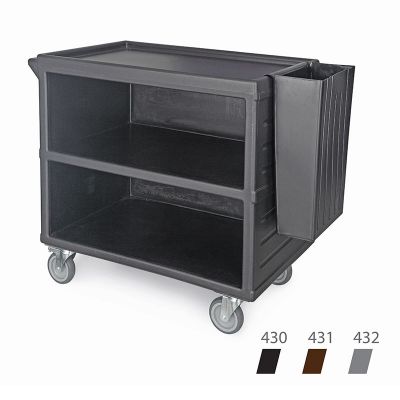 Kapp Servis Arabası, 3 Katlı, Monoblok, Siyah - 1