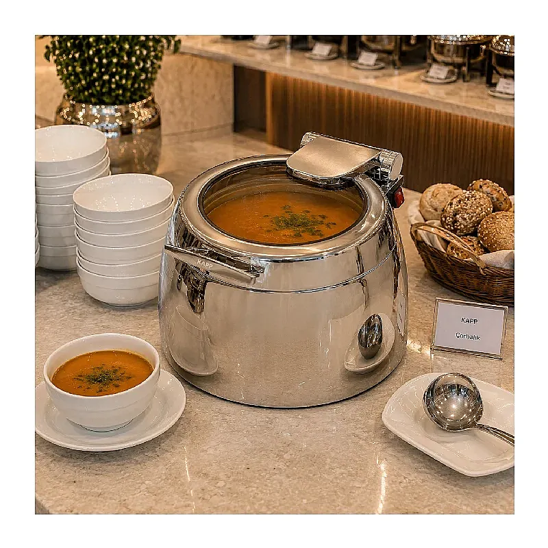 Kapp Vega Serisi Çorbalık Chafing Dish, 11 L, Elektrikli - Kapp
