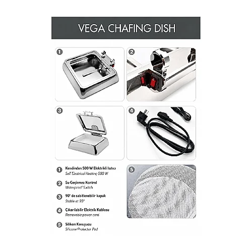 Kapp Vega Serisi Çorbalık Chafing Dish, 11 L, Elektrikli - 3