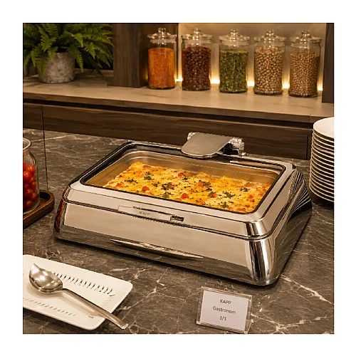 Kapp Vega Serisi GN 1/1 Chafing Dish, 9 L, Elektrikli - 3