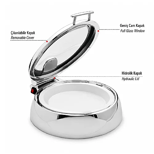 Kapp Vega Serisi GN 1/1 Chafing Dish, 9 L, Elektrikli - 5