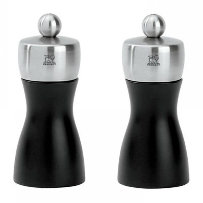 Peugeot Fidji Karabiber+Tuz, 2'li, 12 cm, Siyah - 1