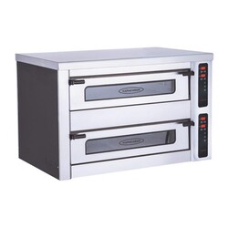 Karacasan 30 cm x 6+6 Pizza Capacity Double Deck Digital Pizza Oven, Electric - 1