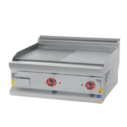 Karacasan 600 Series Semi-Corrugated Grill, 60x60x30 cm, Electric - Karacasan