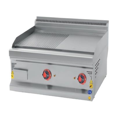 Karacasan 700 Seri Yarı Oluklu Izgara, 80x70x30 cm, Gazlı - 1