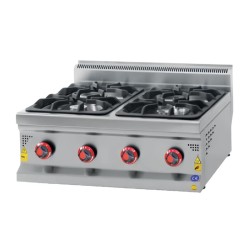 Karacasan 700 Series 4 Burner Cooker, 80x70x30 cm, Gas - Karacasan
