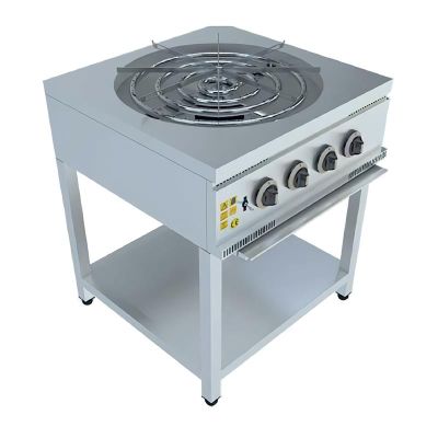 Karacasan 900 Seri Taban Raflı Künefe ve Börek Ocağı, 70x70x85 cm, LPG'li - 1