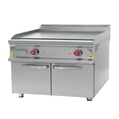 Karacasan 900 Seri Yarı Oluklu Dolaplı Izgara, 80x90x85 mm, Elektrikli - 1