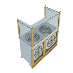 Karacasan سلسلة 900 طباخ كونيفي وبوريك مع خزانة، 140 × 70 × 85 سم، غاز طبيعي - Karacasan