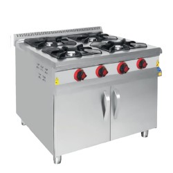 Karacasan Dolaplı Kuzine, 4 Gözlü, 1000x1000x850 mm, Doğalgazlı - Karacasan