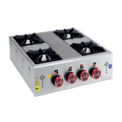 طباخ Karacasan Eco 4 شعلة بيئية، غاز طبيعي - Karacasan