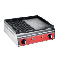 Karacasan Semi-Corrugated Cast Iron Grill, 700x400x200 mm, Electric - Karacasan