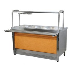 Karacasan Sıcak Teşhir Ünitesi, 280x90x85/135 cm, Doğalgazlı - Karacasan