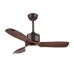 Kaskar - Taflan F42206 Ceiling Fan, Remote Control, 106 cm, Brown - Taflan