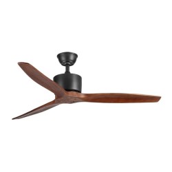 Kaskar - Taflan F52238 Ceiling Fan, Remote Control, 132 cm, Black - Brown - Taflan
