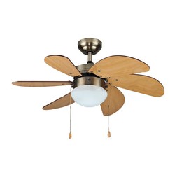 Kaskar - Taflan L36009 Ceiling Fan, 80 cm, Antique - Taflan