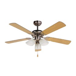Kaskar - Taflan L42012 Ceiling Fan, 106 cm, Nickel - Taflan