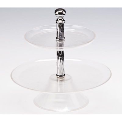 Zicco ZCP-453 Akrilik Teşhir Standı, 2 Katlı, 19 cm - 1