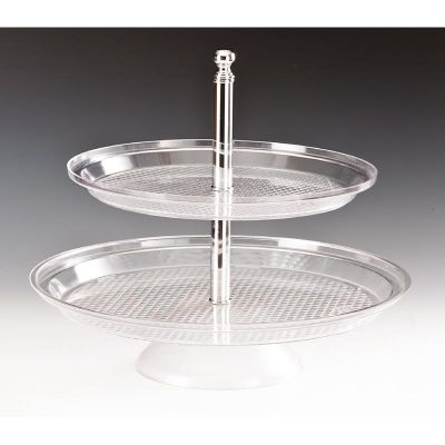 Zicco ZCP-181 Polikarbon Teşhir Standı, 2 Katlı, 35x42 cm - 1