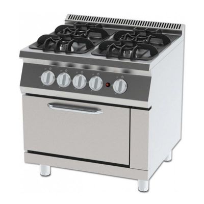 Kayalar 700 Seri Fırınlı Kuzine, 4'lü, 80x74x85 cm, LPG+Doğalgazlı - 1