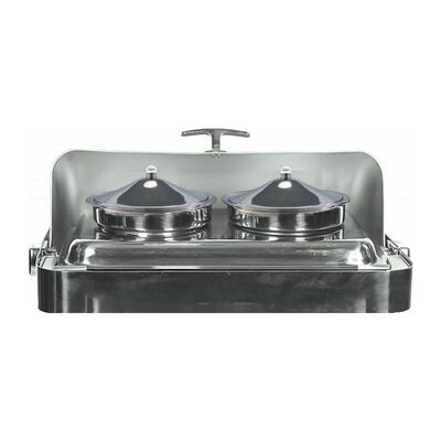 Kayalar Ankastre Chafing Dish, Roll Top, 180 Derece Açılır, Yuvarlak, Elektrikli - 1
