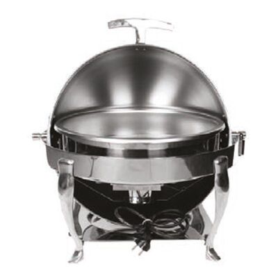 Kayalar Chafing Dish, Roll Top, 180 Derece Açılır, Yuvarlak, Jel Yakıtlı - 1