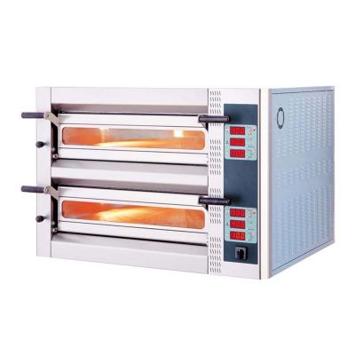 Kayalar E4352 35 cm x 4+4 Pizza Kapasiteli Çift Katlı Dijital Pizza Fırını, Elektrikli - 1
