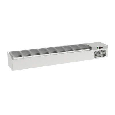 Kayalar Soğutmalı Set Üstü Saladbar, 234 L, 140x35x45 cm - 1
