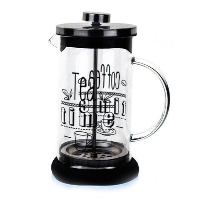 Keenmax French Press, Cam Kulplu, 600 ml - 1