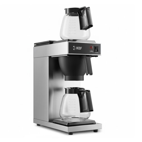 KEF Filtro FLT120-2 Çift Potlu Filtre Kahve Makinesi, Gri - KEF