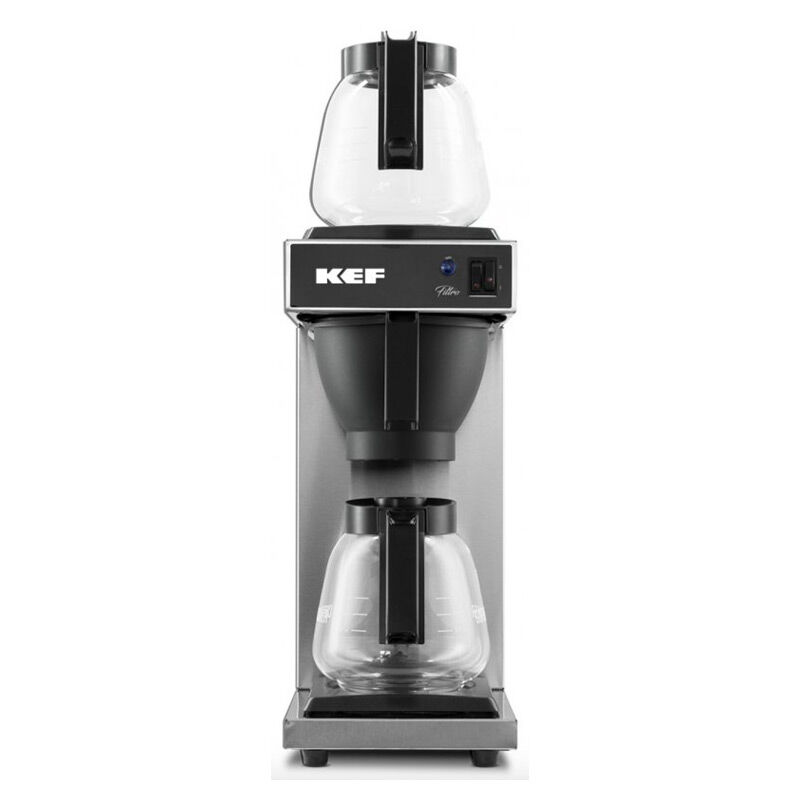 KEF Filtro FLT120-2 Çift Potlu Filtre Kahve Makinesi, Inox - KEF