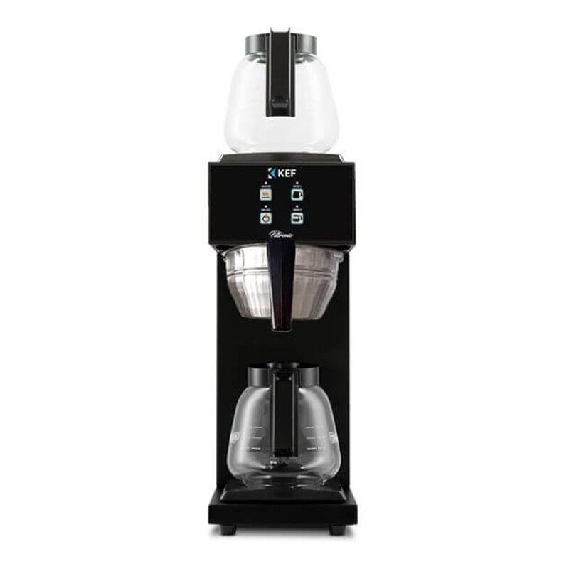 KEF Filtronic FLC 120-2 Çift Potlu Programlanabilir Filtre Kahve Makinesi, Siyah - KEF