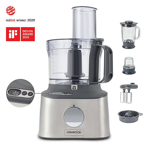 Kenwood FDM313SS Multıpro Compact + Mutfak Robotu, Gri - Kenwood