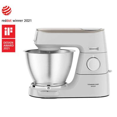 Kenwood KVC65.001WH خباز مطبخ تيتانيوم شيف شيف، 5 لتر، أبيض - Kenwood