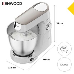 Kenwood KVL65.001WH Titanium Chef Baker XL Mutfak Şefi, 7 L, Beyaz - Thumbnail